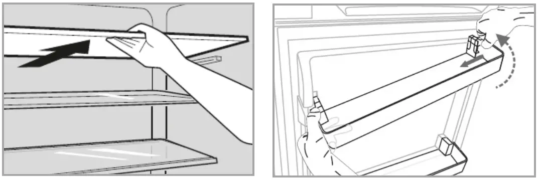 BOMANN KG 7341 Household Fridge Freezer - parts 4