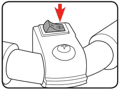 ozito PED-3005 Petrol Edger - Off switch