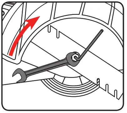 ozito PED-3005 Petrol Edger - blade over