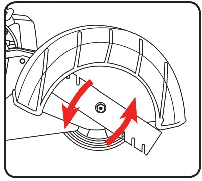 ozito PED-3005 Petrol Edger - blade rotates