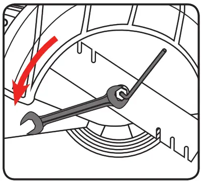 ozito PED-3005 Petrol Edger - clockwise direction