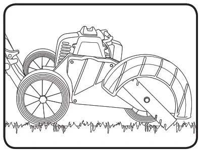 ozito PED-3005 Petrol Edger - continuing forward