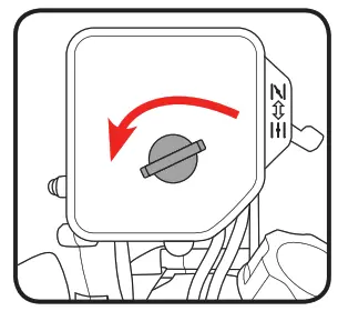 ozito PED-3005 Petrol Edger - cover knob