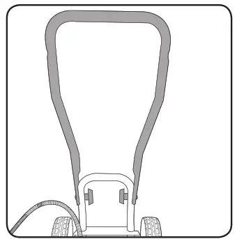 ozito PED-3005 Petrol Edger - handle