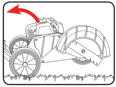 ozito PED-3005 Petrol Edger - kickback