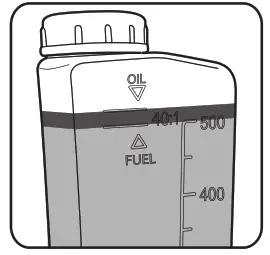 ozito PED-3005 Petrol Edger - oil line