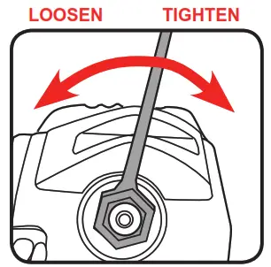 ozito PED-3005 Petrol Edger - plug in position