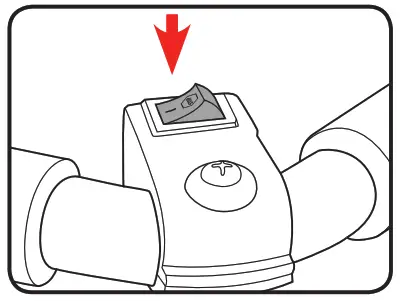 ozito PED-3005 Petrol Edger - switch on