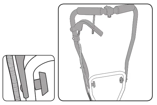ozito PED-3005 Petrol Edger - upper handle