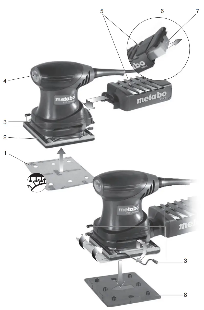 metabo FSR 200 Intec Orbital Sander - fig