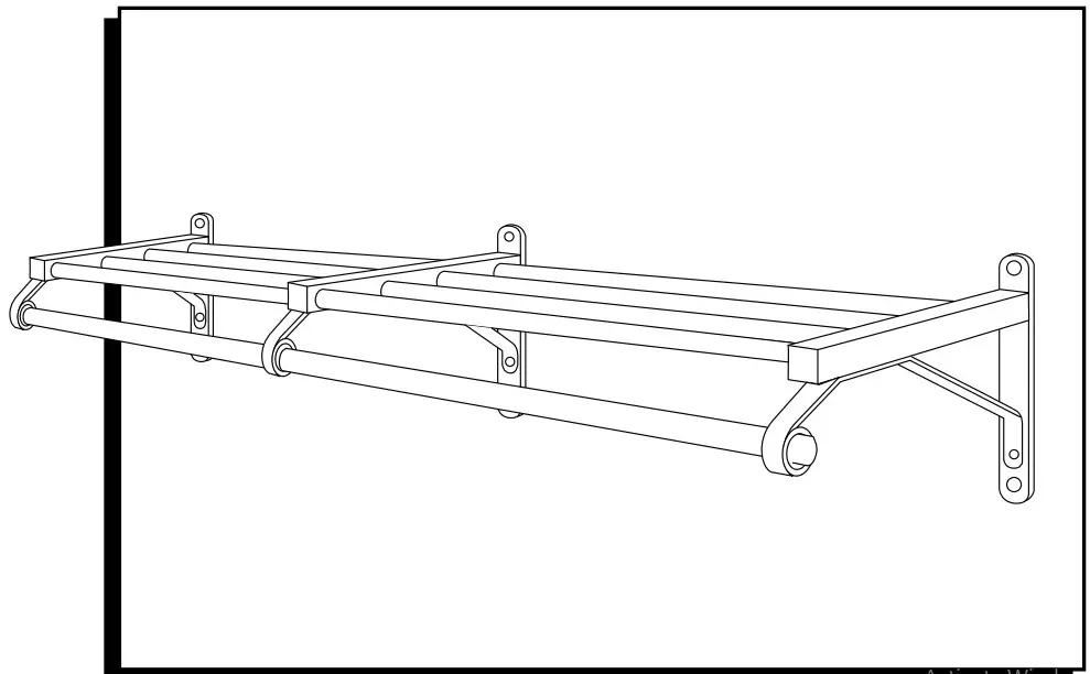 ULINE WALL-MOUNT Coat Rack -