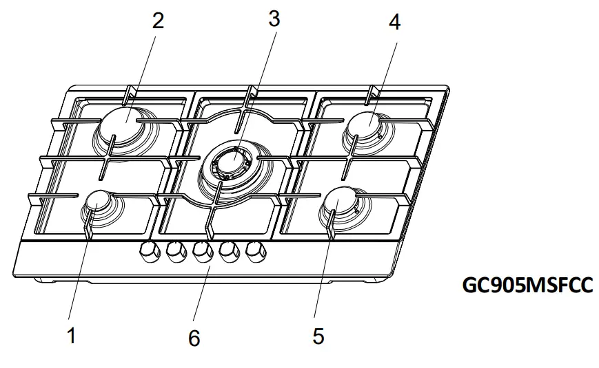 Di LUSSO Gas Fuelled Built In Hobs - Product Specification 4