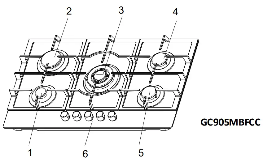 Di LUSSO Gas Fuelled Built In Hobs - Product Specification 5