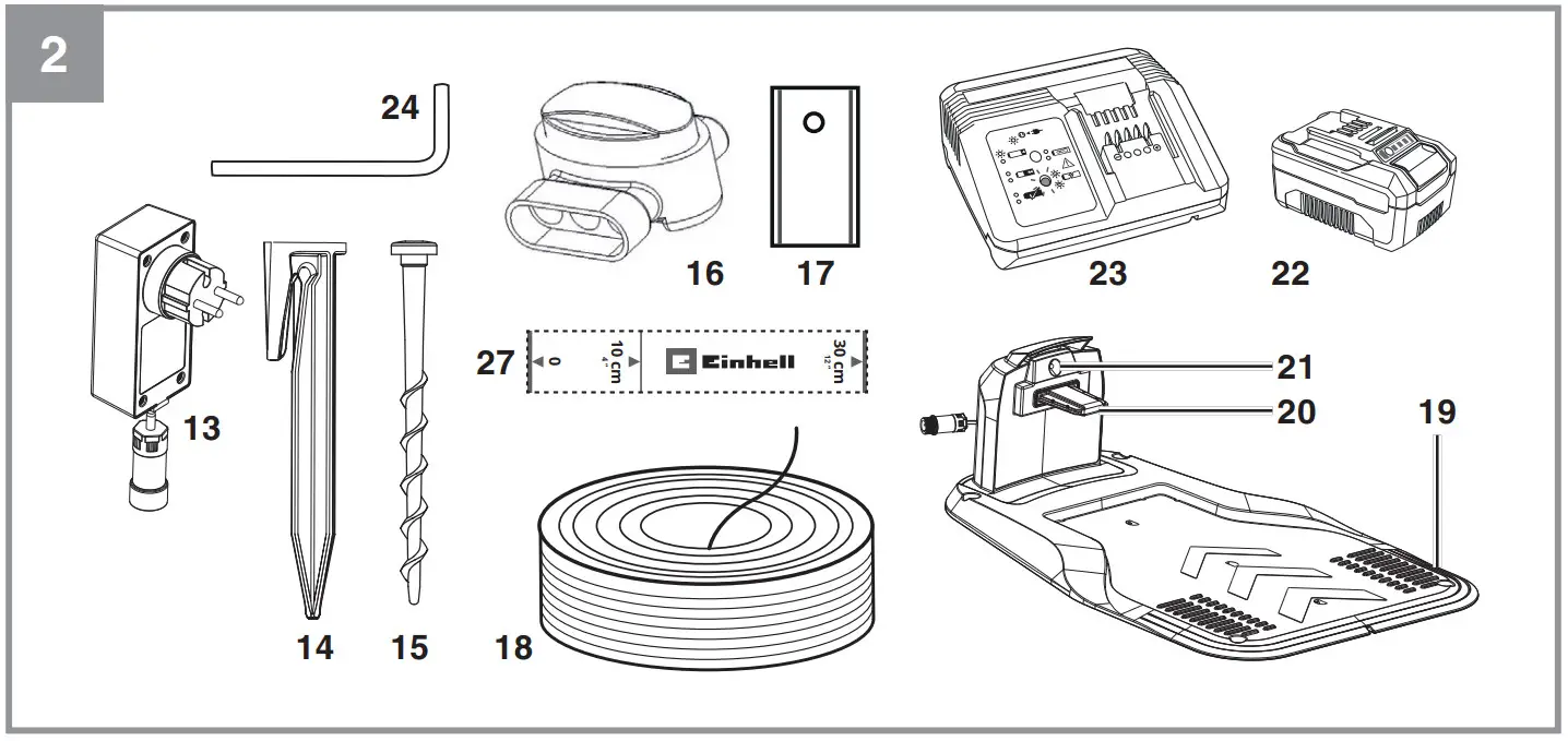 Einhell FREELEXO LCD BT Robot Lawn Mower - Figure 2