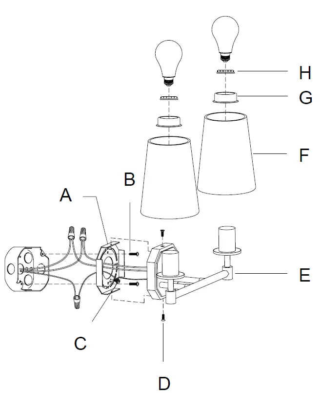 Hunter 19880 Nolita Two Light Vanity fig 1