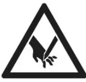 Danger of being ripped or cut