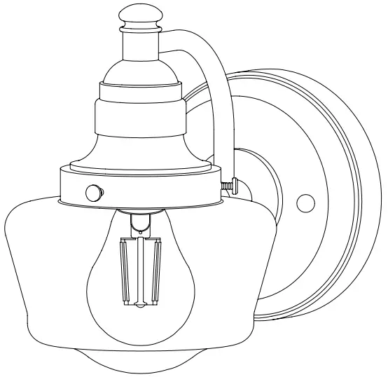 61239 Eddystone One Light Outdoor Wall Fixture