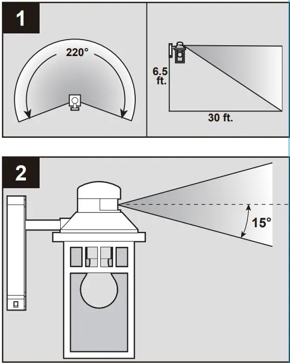 Harbor Breeze JEM1691A 1-Light 11.5 Inch Black Motion Sensor Outdoor Wall Light - fig 13