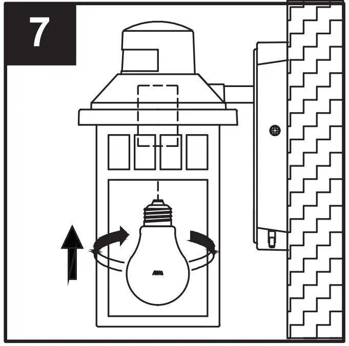 Harbor Breeze JEM1691A 1-Light 11.5 Inch Black Motion Sensor Outdoor Wall Light - fig 17