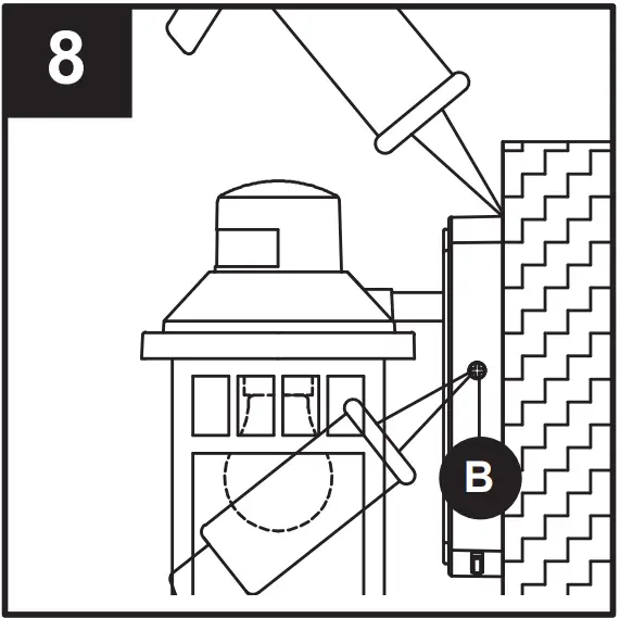 Harbor Breeze JEM1691A 1-Light 11.5 Inch Black Motion Sensor Outdoor Wall Light - fig 18