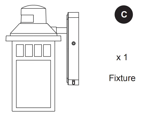 Harbor Breeze JEM1691A 1-Light 11.5 Inch Black Motion Sensor Outdoor Wall Light - fig 3