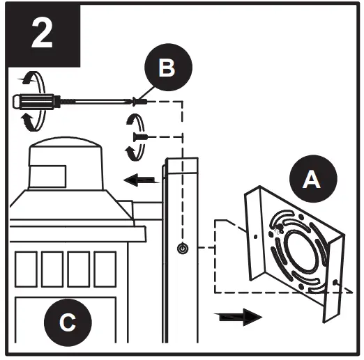 Harbor Breeze JEM1691A 1-Light 11.5 Inch Black Motion Sensor Outdoor Wall Light - fig 8