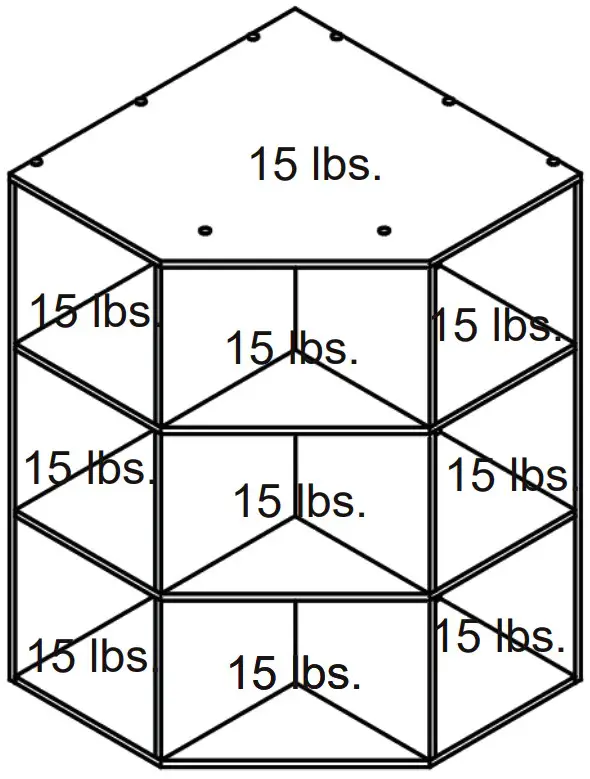 Style SELECTIONS CL22 119CR W 9 Cube Corner Organizer - FIGURE 1