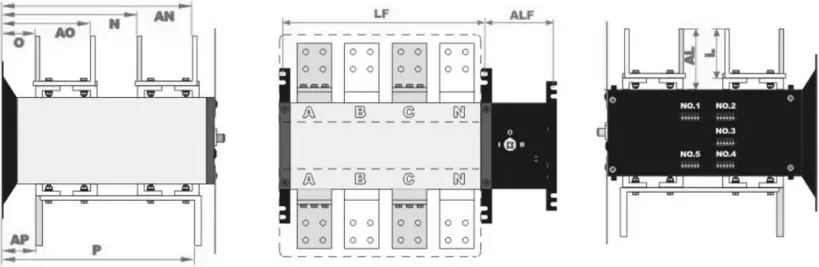 KS ATS 4 Series - DIMENSIONS - 1