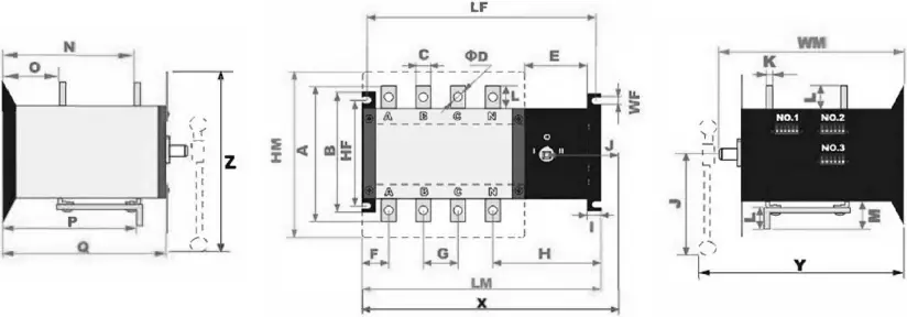KS ATS 4 Series - DIMENSIONS - 2