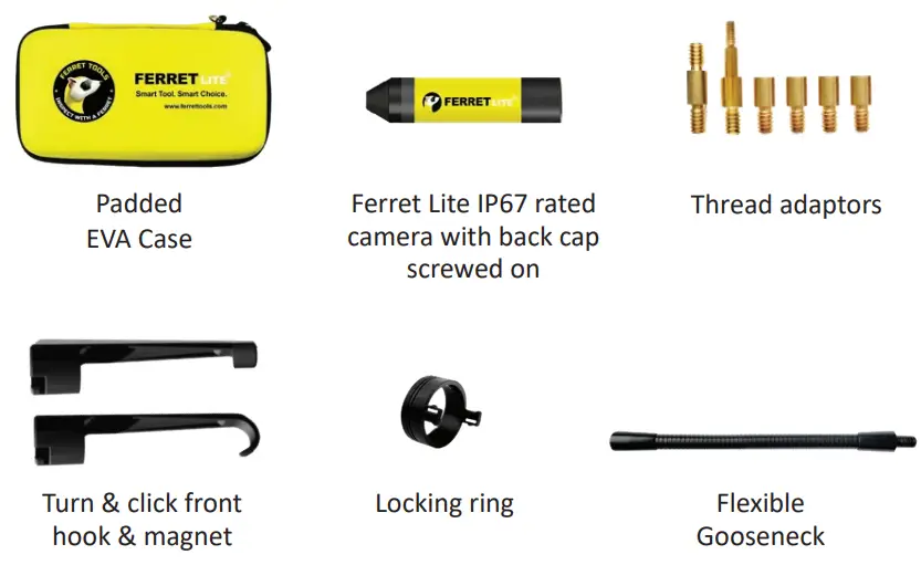 FERRET TOOLS Lite Inspection Camera - 7