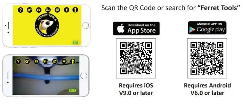 FERRET TOOLS Lite Inspection Camera - 9