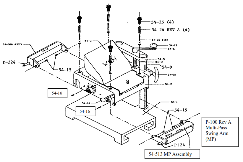 WILLIAMS HUSSEY MPG In & Outfeed-K Multi-Pass Kit - 5