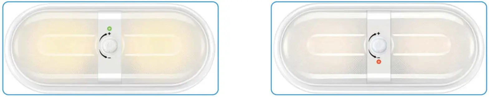 KOHREE B08C2CD85X Dimmable Switch LED RV Ceiling Double Dome Lights Press button down