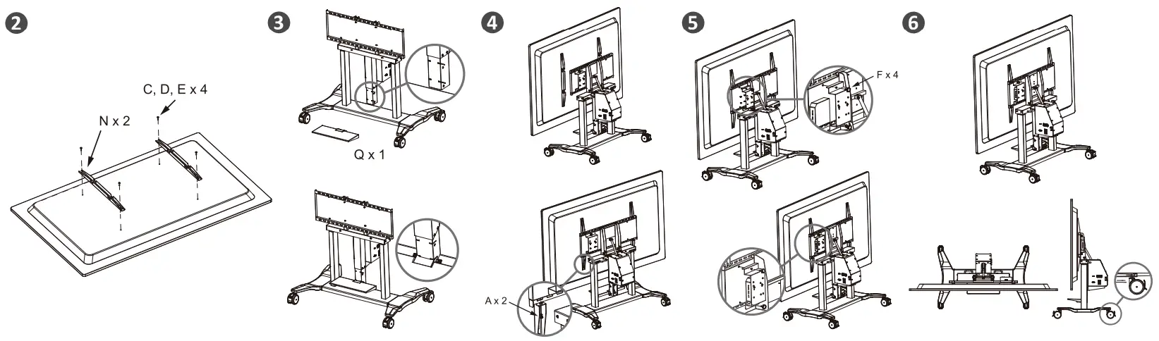 ViewSonic VB STND 008 Motorized Trolley Cart - fig1
