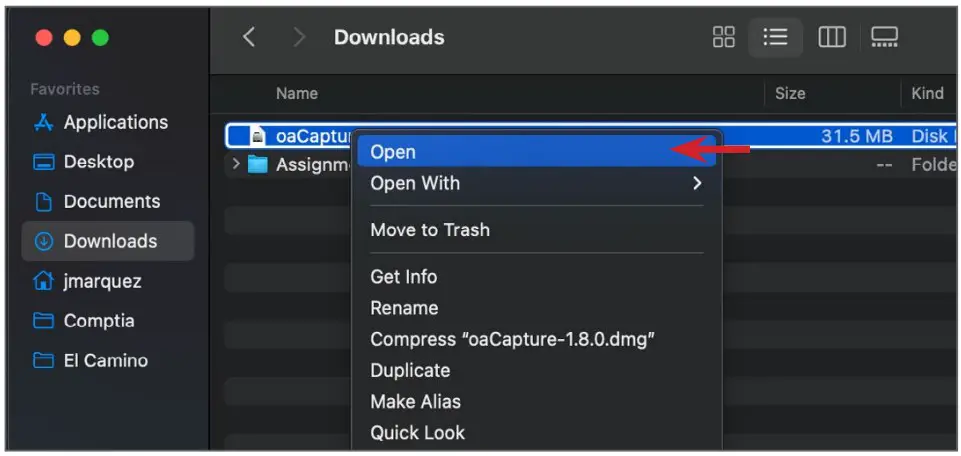 oaCapture Software Installation