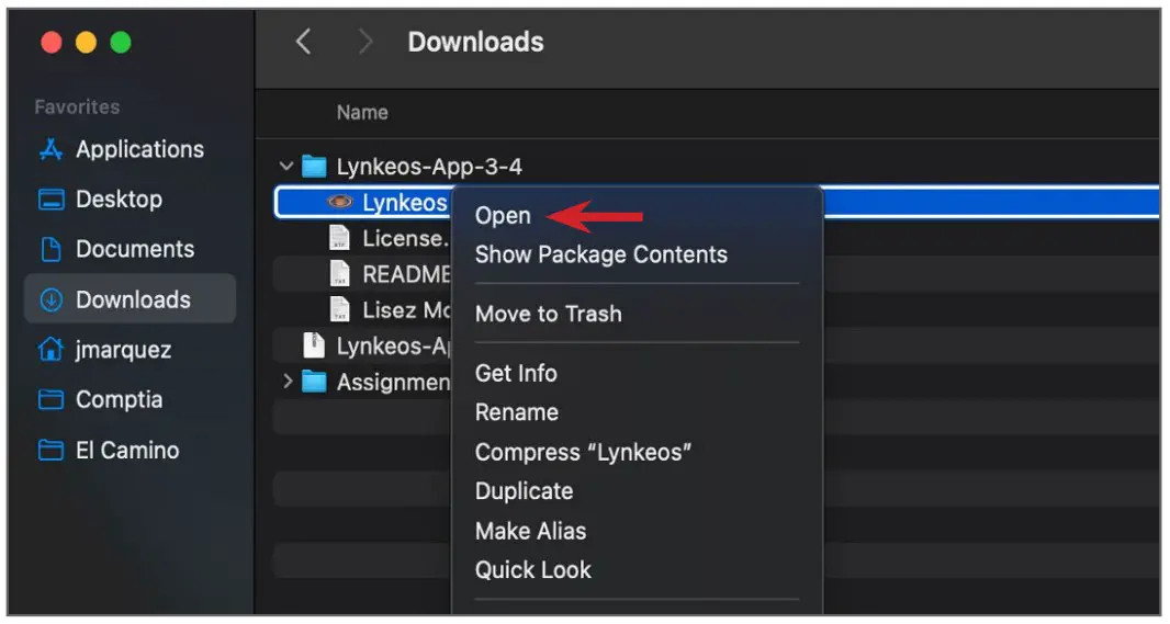 Lynkeos Software Installation