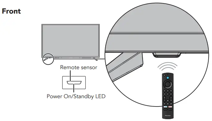 Pioneer PN43951 22U 4K Ultra HD LED TV - Front