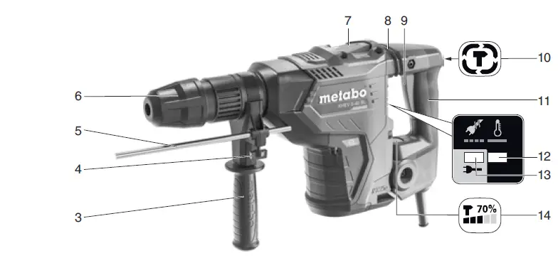 metabo-KHEV-5-40-BL-Single-Blow-Energy-Hammer-FIG-1