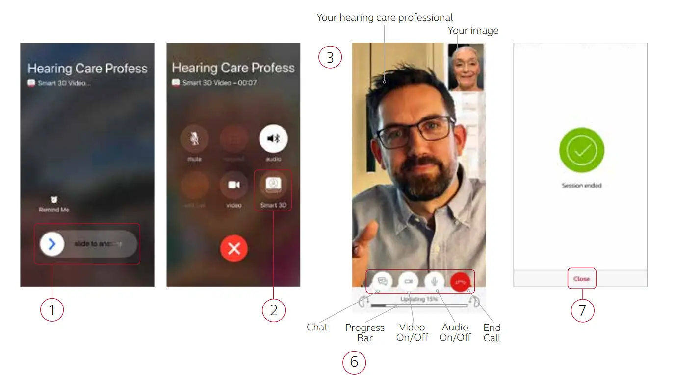ReSound Assist Live - During your remote in-ear test