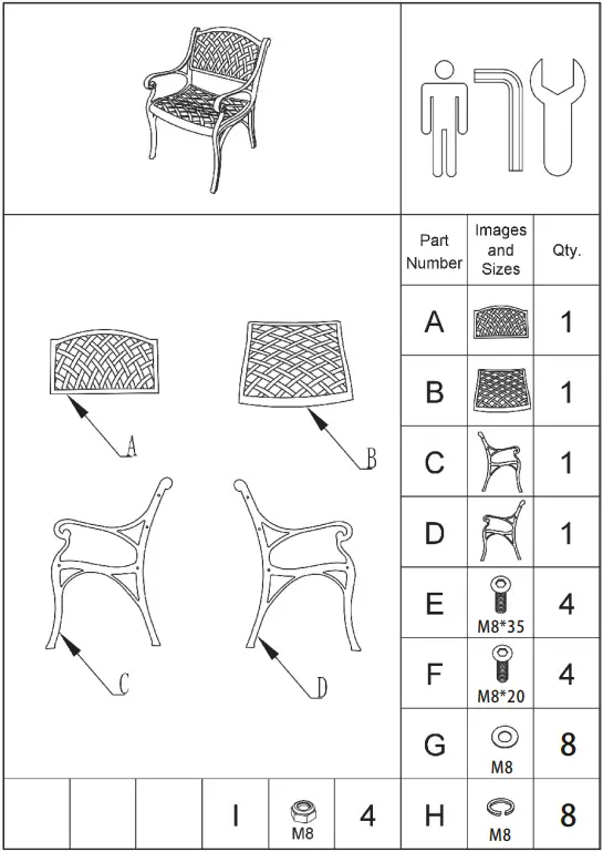 NUU-GARDEN-CD002A-WKL-Cast-Aluminum-Dining-ArmChair-FIG-1