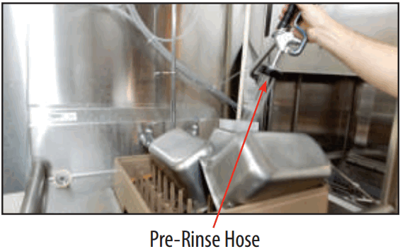 NOBLE I E SERIES I HH Low Temperature Tall Door Type Dishwasher - Rinse Hose