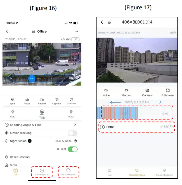 CAMCAMP 10X Hybrid Zoom PTZ Camera - Video playback