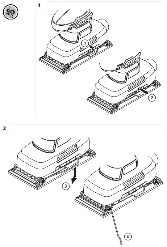 DEXTER 200SHS2.5 Corded Orbital Sander - fig2
