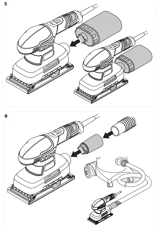 DEXTER 200SHS2.5 Corded Orbital Sander - fig4