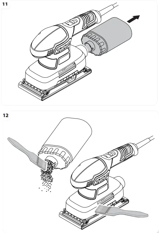 DEXTER 200SHS2.5 Corded Orbital Sander - fig7