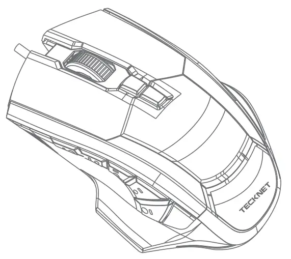 TECKNET M009 High Performance Wired Gaming Mouse