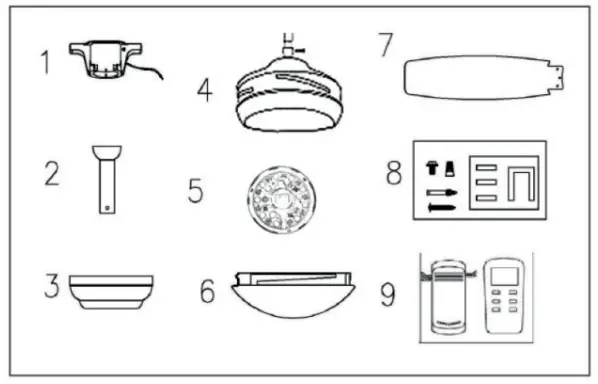 kogan KA52DCCFLRS 1300mm DC Motor Ceiling Fan with Light & Remote --over