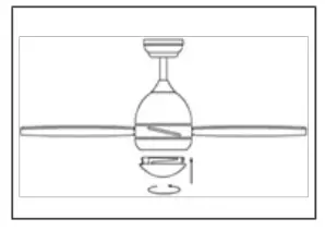 kogan KA52DCCFLRS 1300mm DC Motor Ceiling Fan with Light & Remote --over15