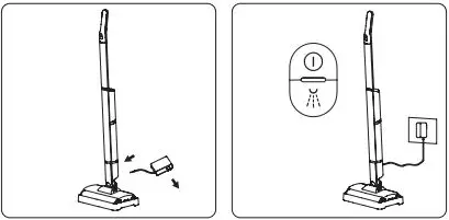 DOMO DO235SW Floor Cleaner Instruction Manual - CHARGING AND STORAGE