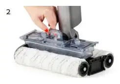 DOMO DO235SW Floor Cleaner Instruction Manual - Take out the dirty water reservoir by pulling it up with the handle